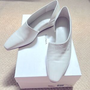 NEW Vince off white leather platform women shoes 6.5